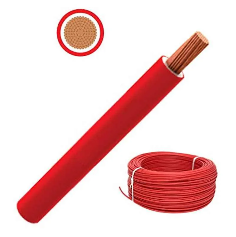 RR Red Single Core Panel Wire 6 mm², Sold by Meter, Perfect for Internal Electrical Connections in Industrial Panels